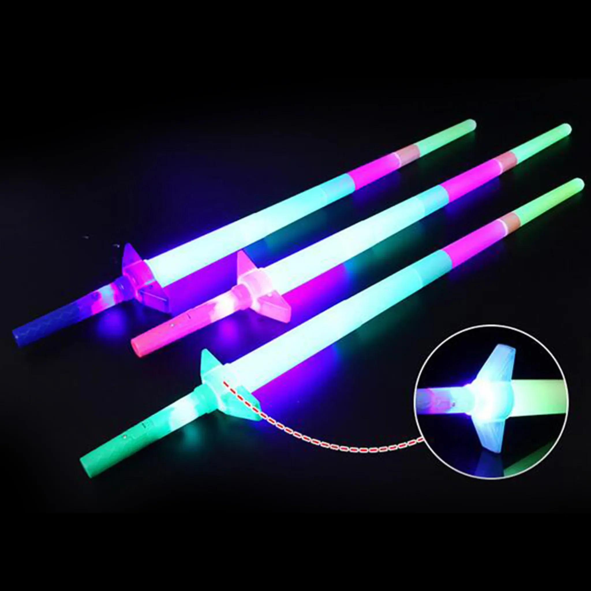 Ausziehbares LED Glow Sword – 4-teiliges Leuchtschwert